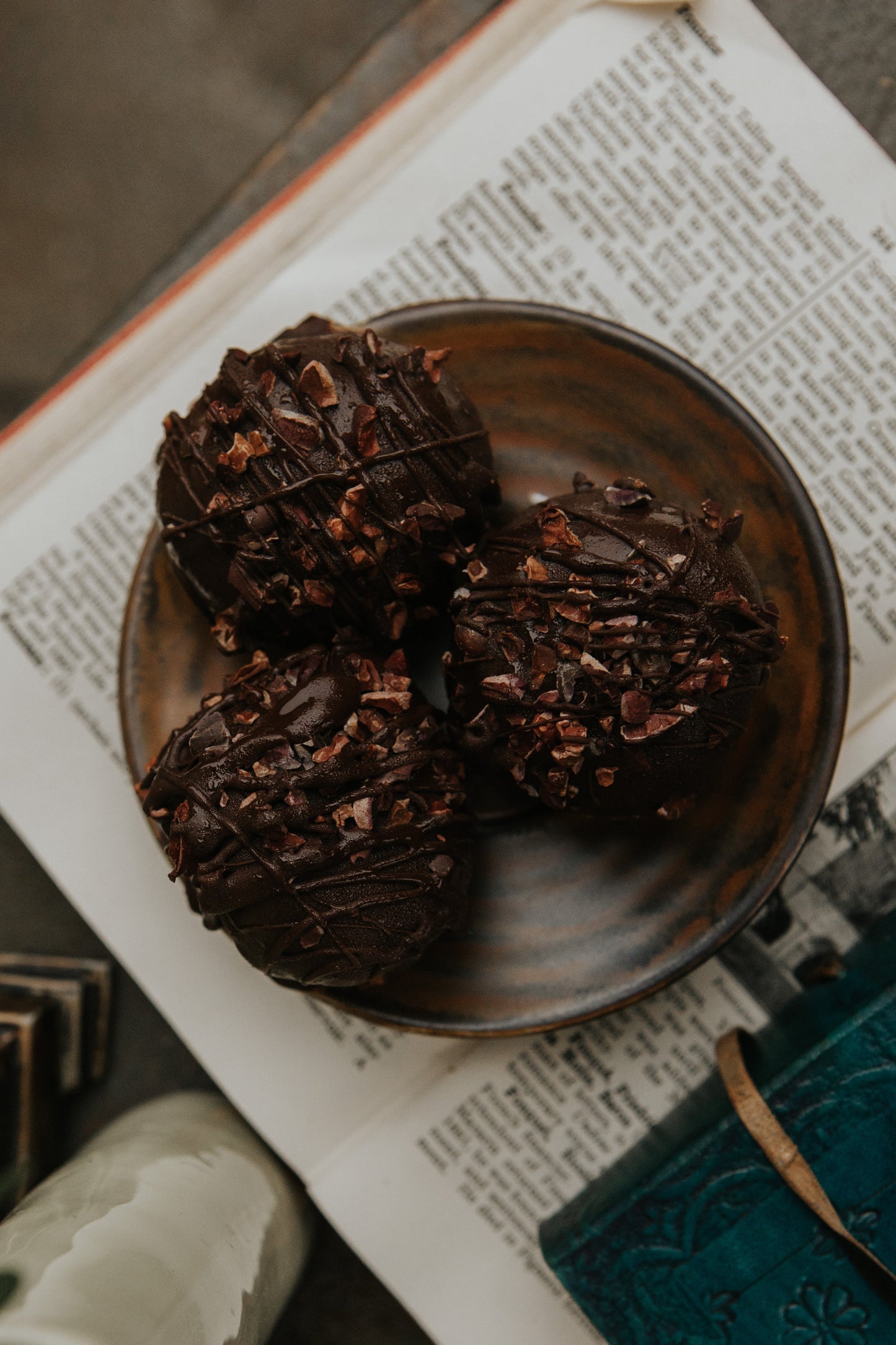 Power Ball- Dipped Dark Chocolate & Orange V/GF/SF