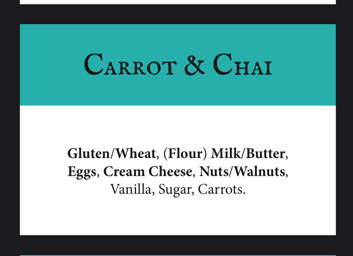 Carrot & Chai Cake - Wholesale