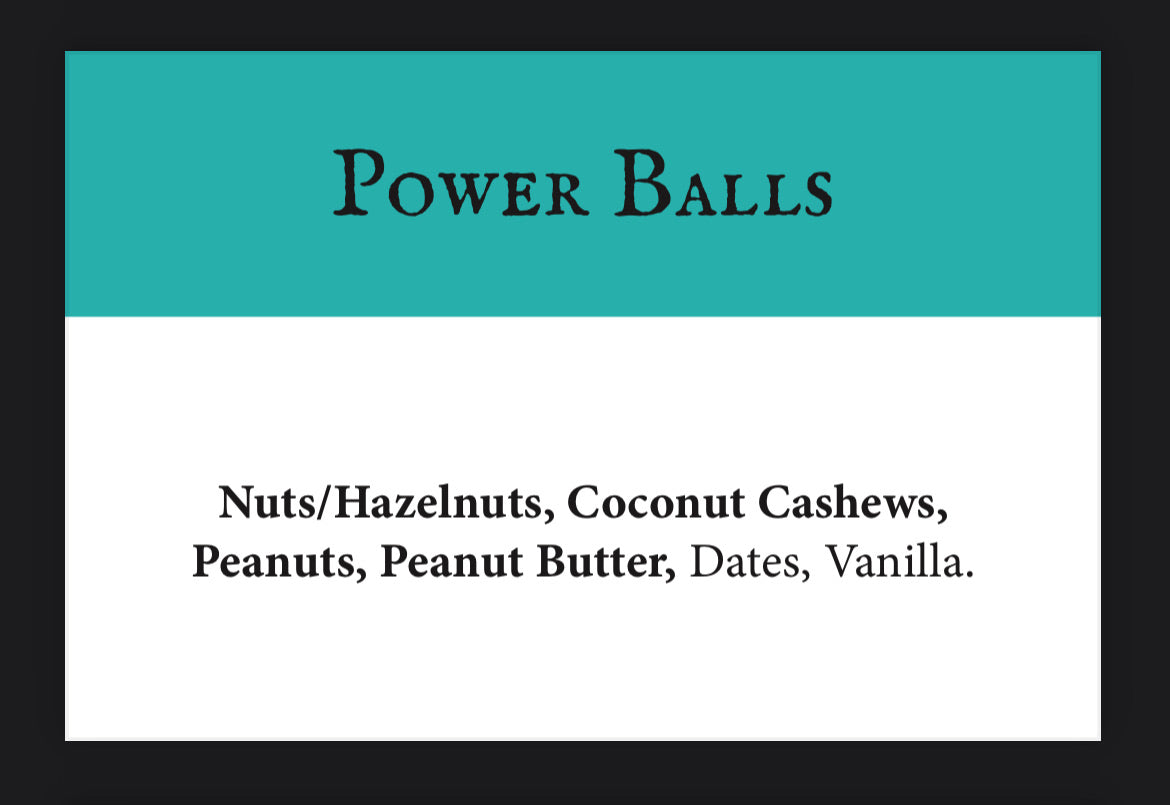 Peanut Power Ball V/GF/SF