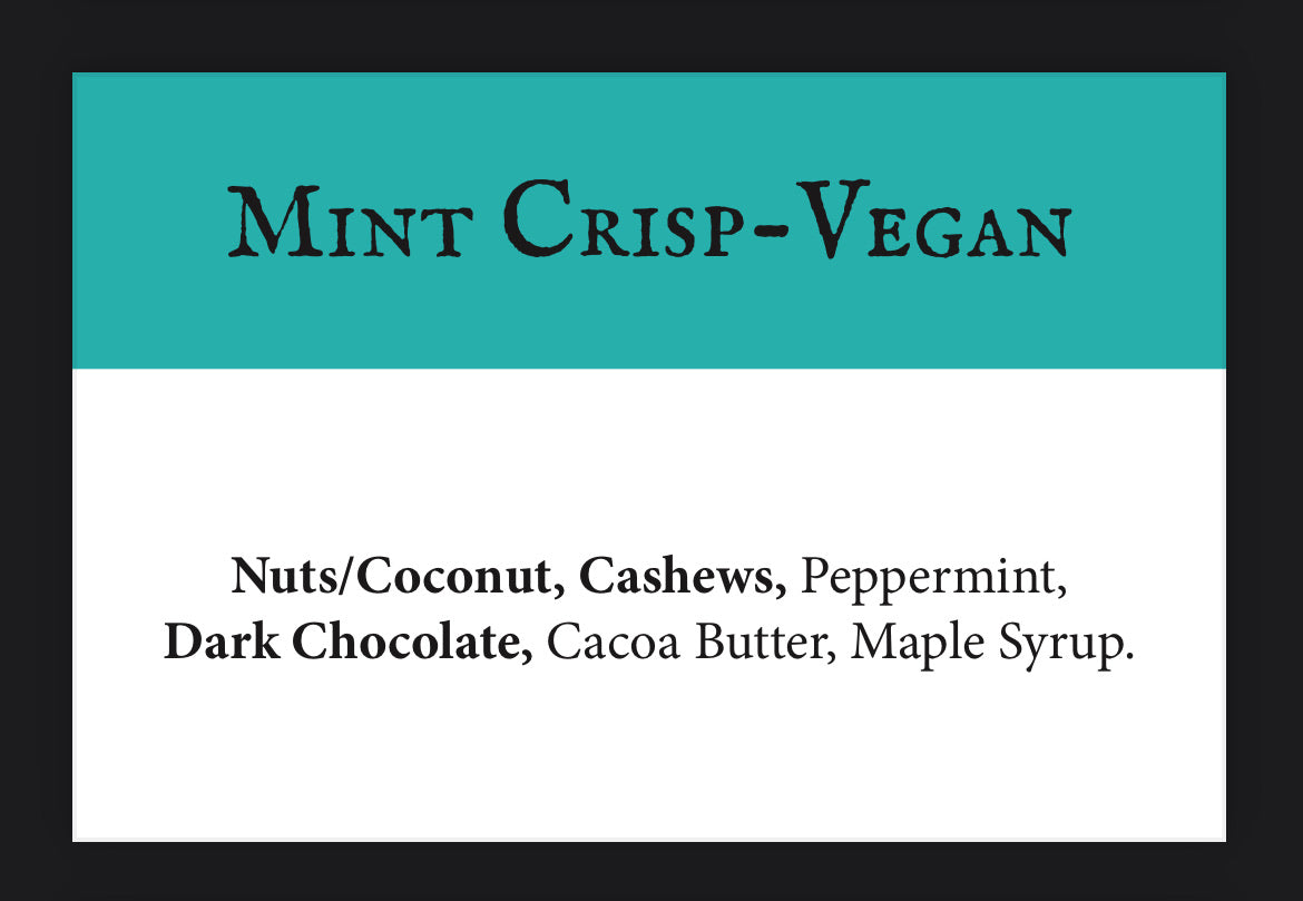 Vegan-Raw Mint Crisp