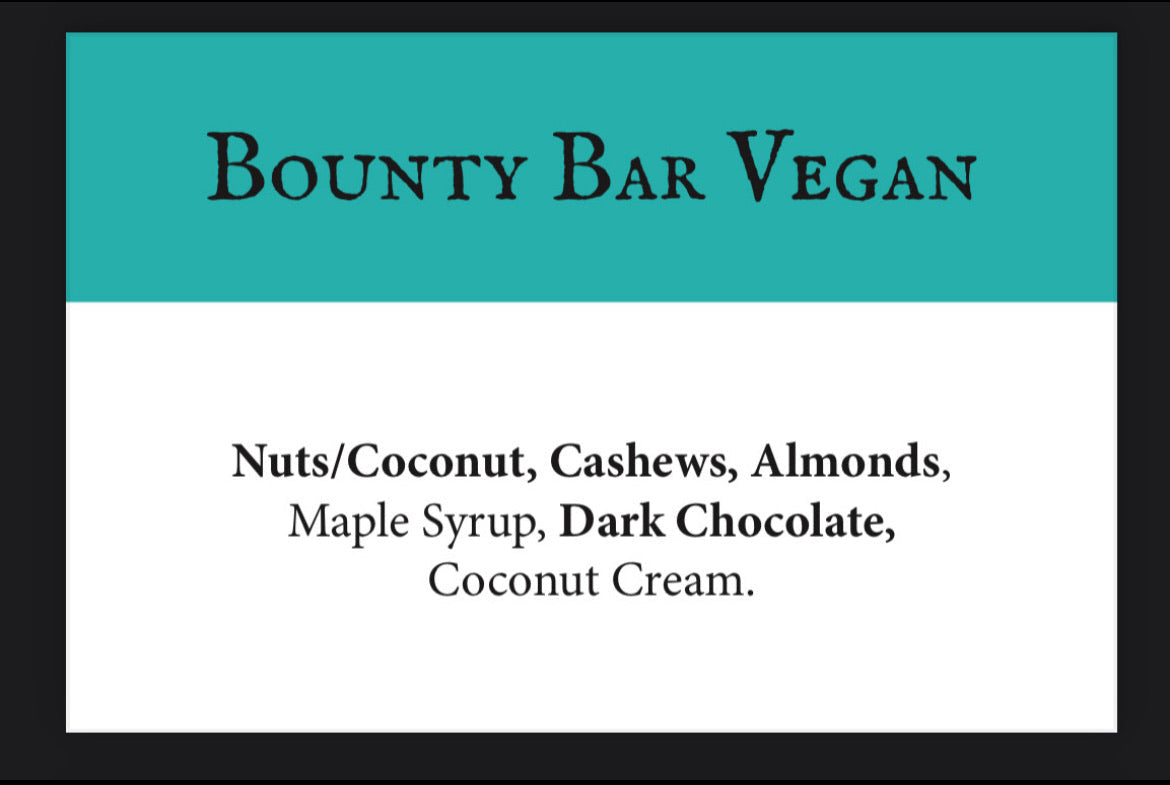 Raw Bounty Bar V/GF/SF